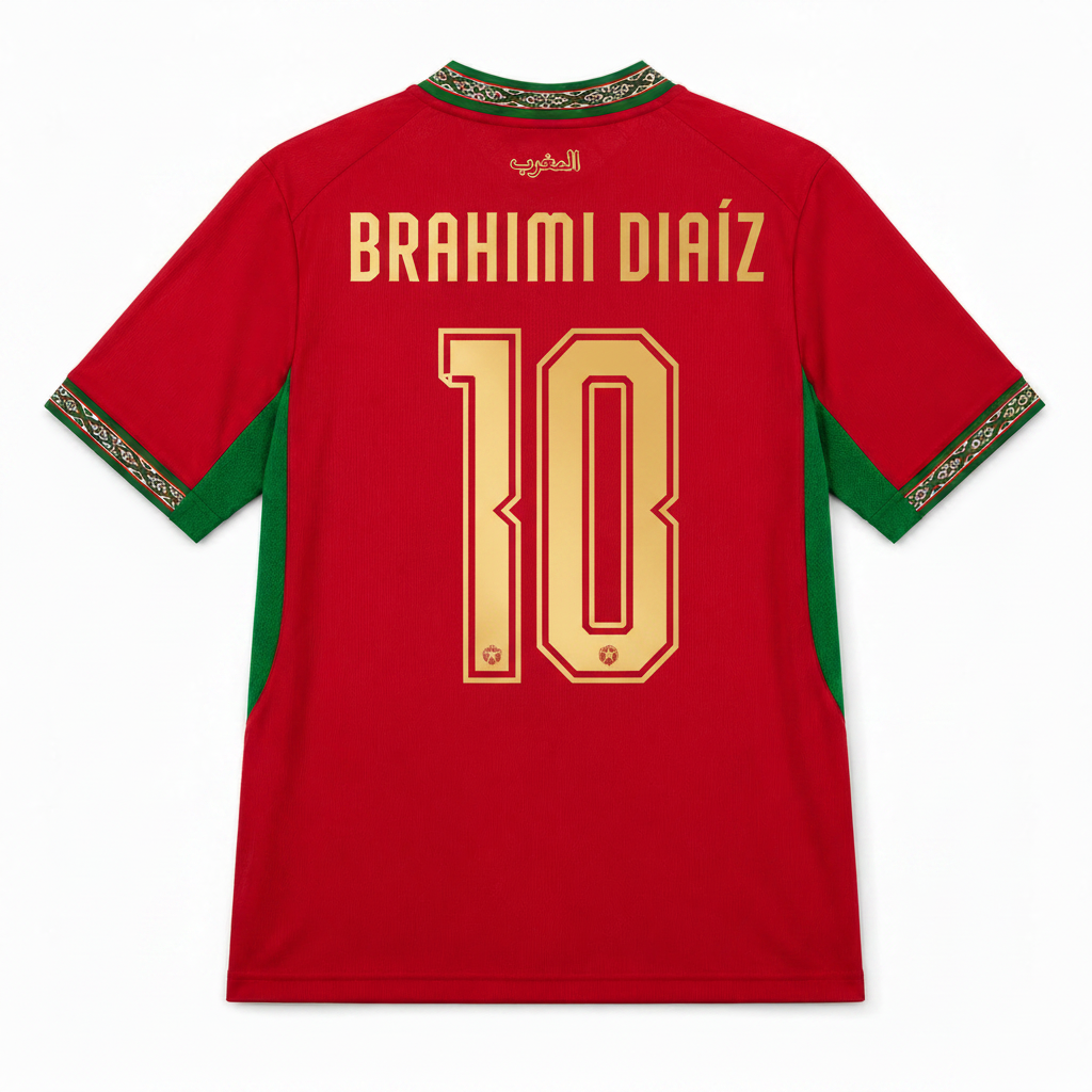 Brahimi Diaz 2026 Morocco Home Jersey