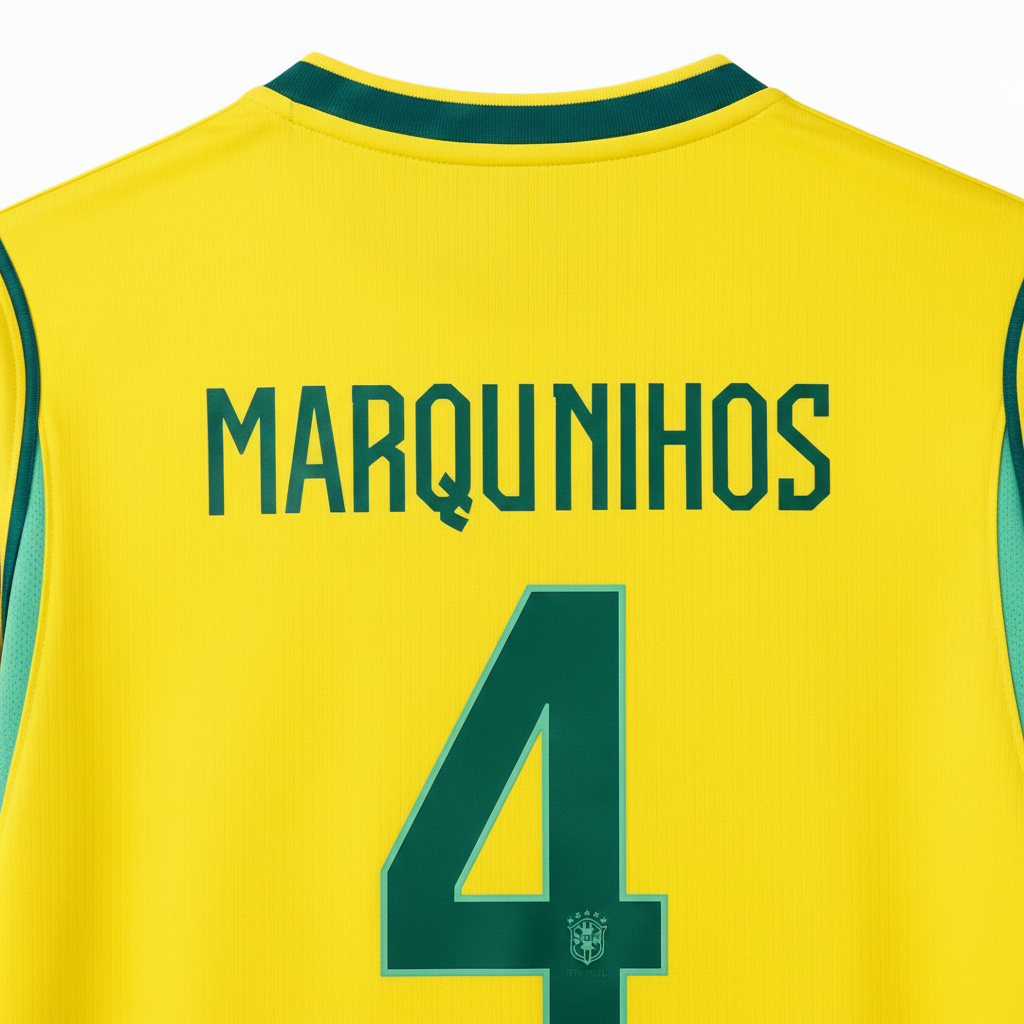 Marquinhos 2026 Brazil Home Jersey