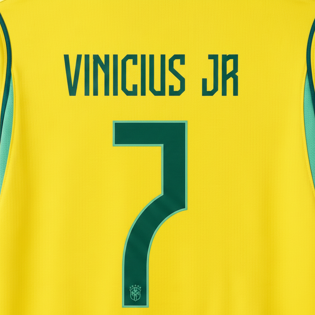 Vini Jr 2026 Brazil Home Jersey