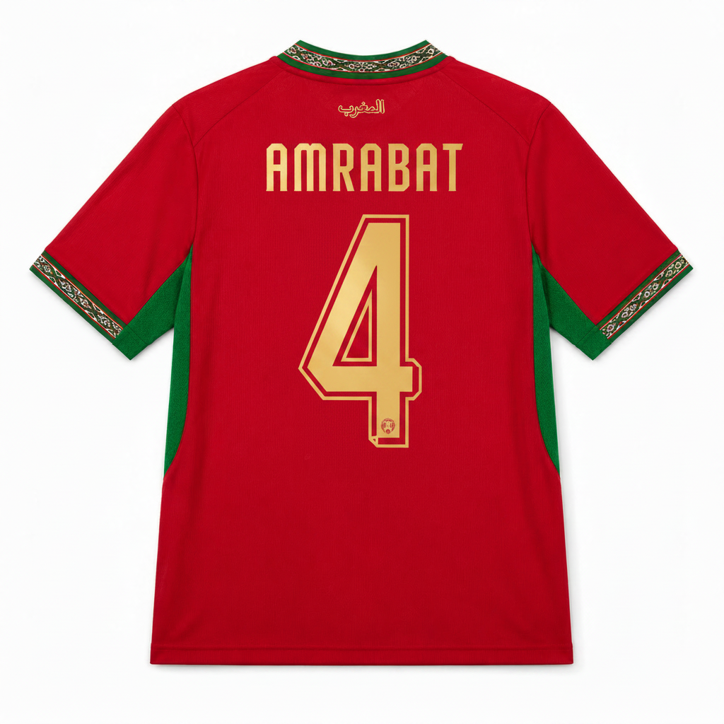Amrabat 2026 Morocco Home Jersey