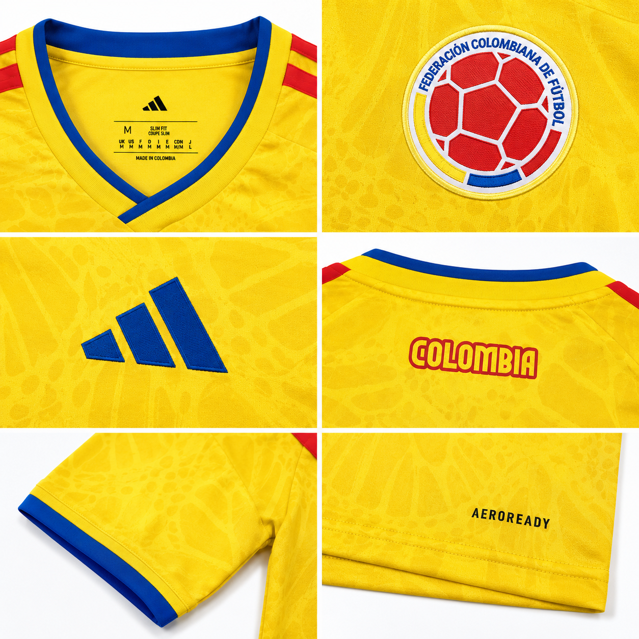 Camiseta local de Colombia 2026