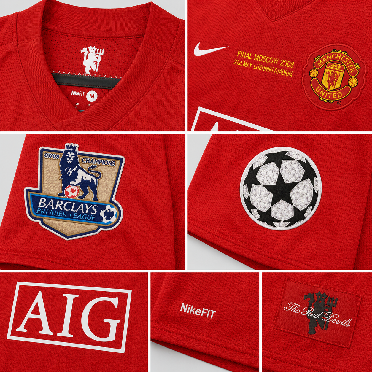 2007/08 Manchester United Retro Home Kit