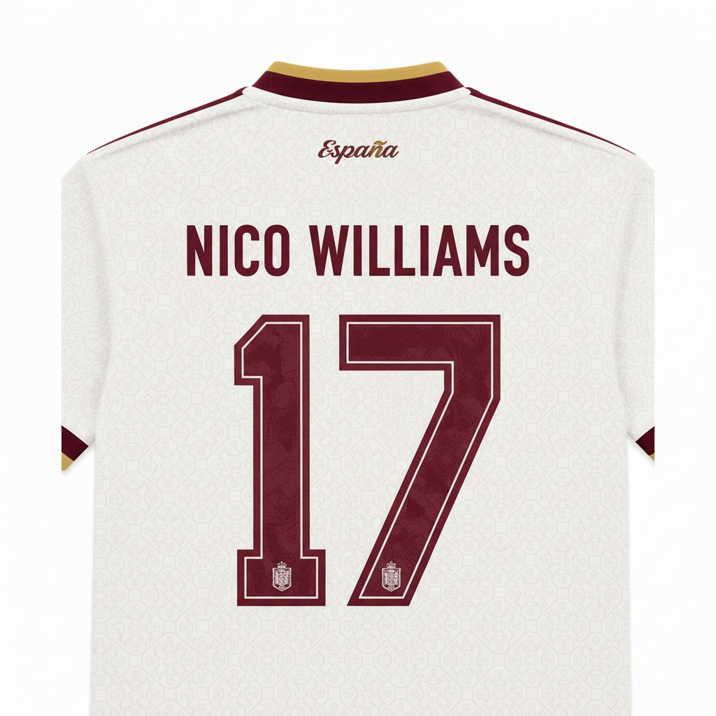 Nico Williams 2026 Spain Away Jersey