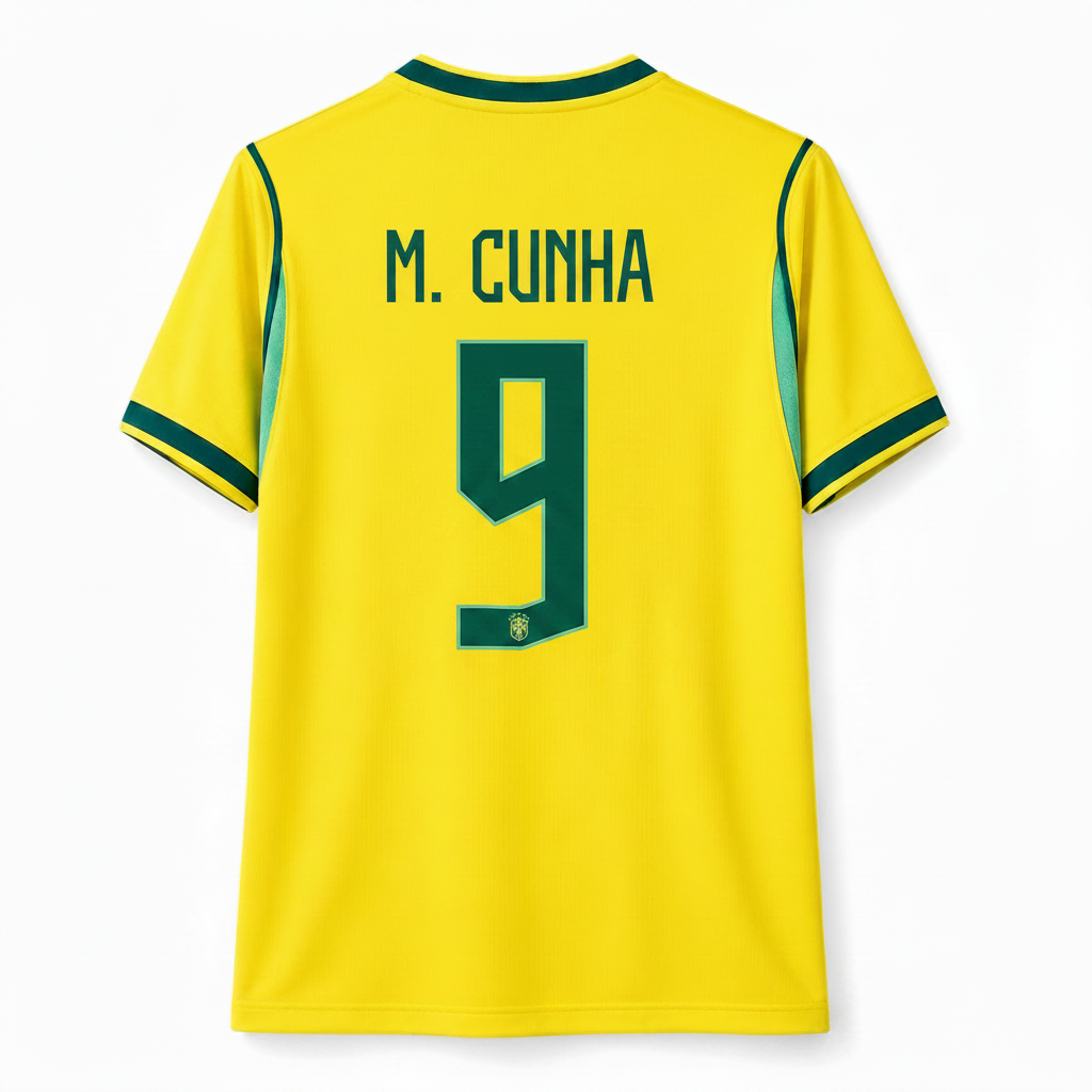 Matheus Cunha 2026 Brazil Home Jersey