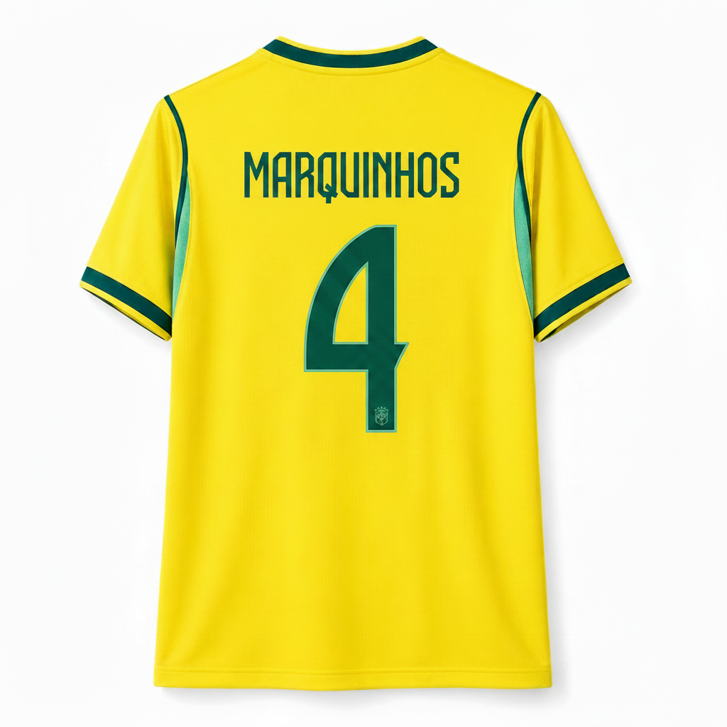 Marquinhos 2026 Brazil Home Jersey