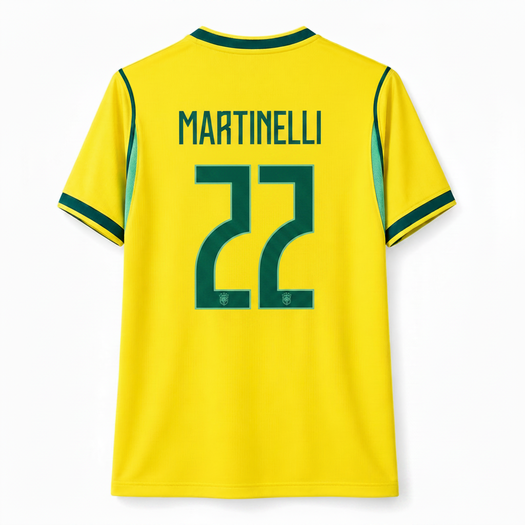 Gabriel Martinelli 2026 Brazil Home Jersey
