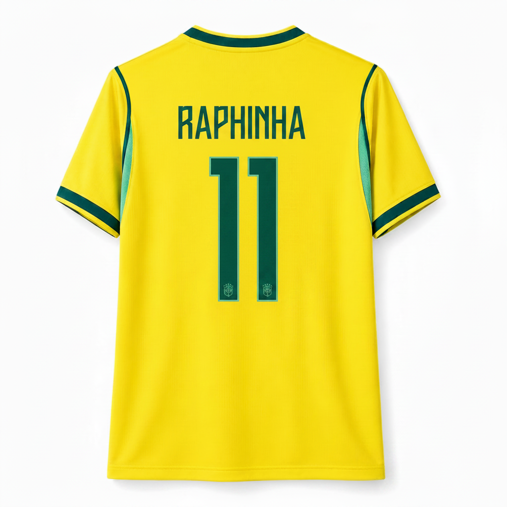 Raphinha 2026 Brazil Home Jersey