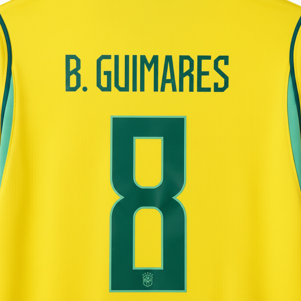 Bruno Guimaraes 2026 Brazil Home Jersey