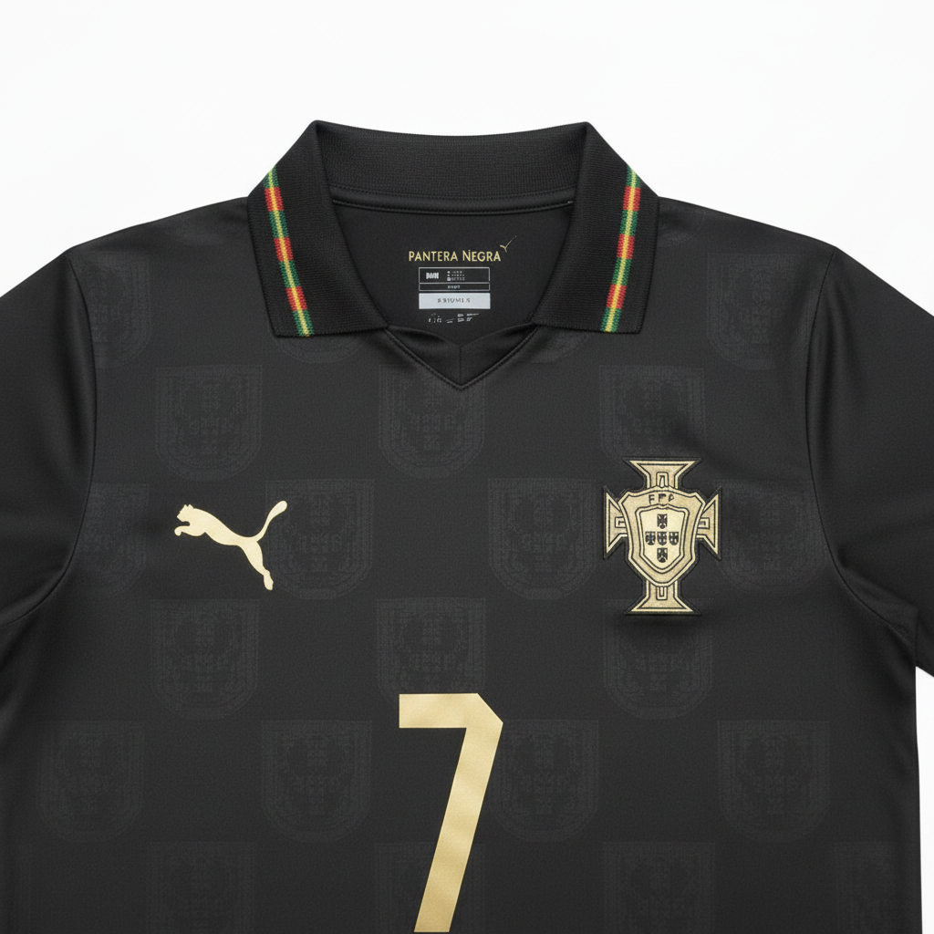 Cristiano Ronaldo Portugal Pantera Negra Jersey