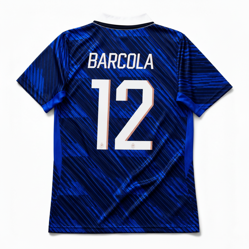 Barcola 2026 France Home Jersey