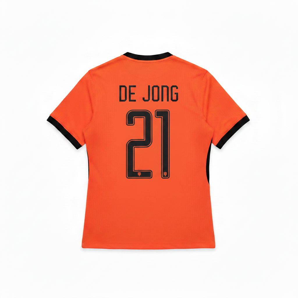 De Jong 2026 Netherlands Home Jersey