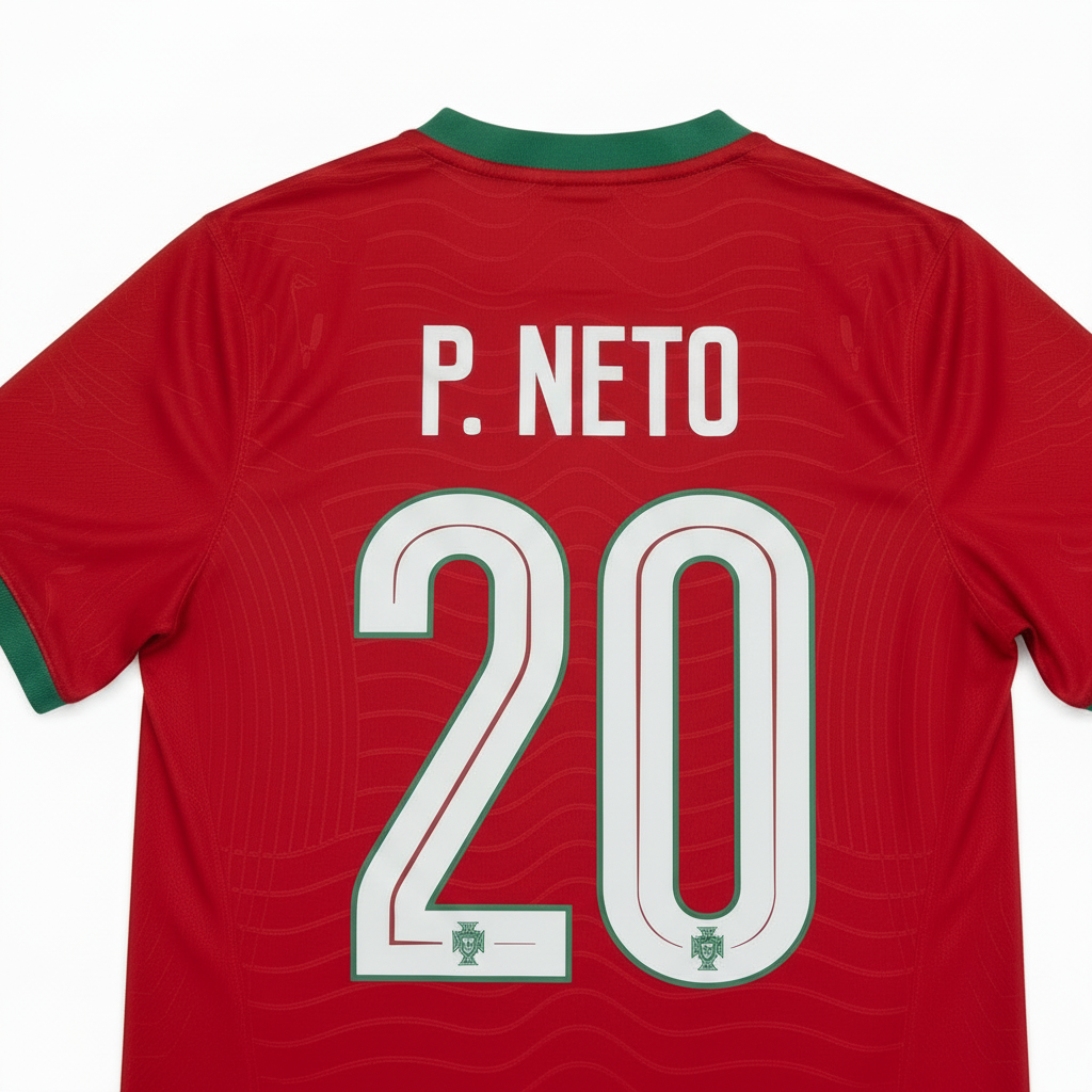 P. Neto 2026 Portugal Home Jersey