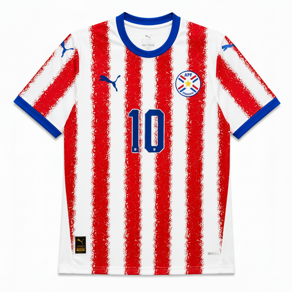 Almirón 2026 Paraguay Home Jersey